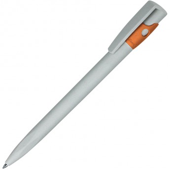 Купить KIKI ECOLINE, ручка шариковая, серый/оранжевый, экопластик