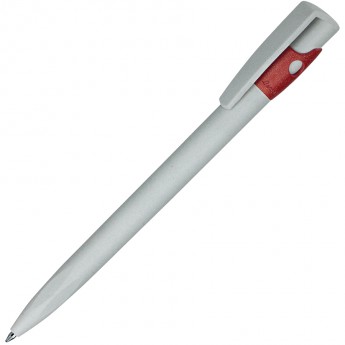 Купить KIKI ECOLINE, ручка шариковая, серый/красный, экопластик