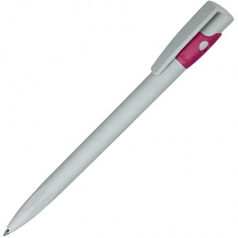 Купить KIKI ECOLINE, ручка шариковая, серый/розовый, экопластик