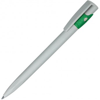 Купить KIKI ECOLINE, ручка шариковая, серый/зеленый, экопластик