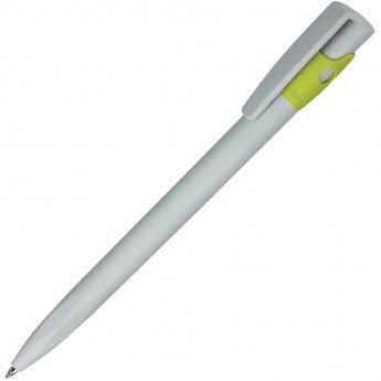 Купить KIKI ECOLINE, ручка шариковая, серый/светло-зеленый, экопластик
