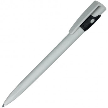 Купить KIKI ECOLINE, ручка шариковая, серый/черный, экопластик