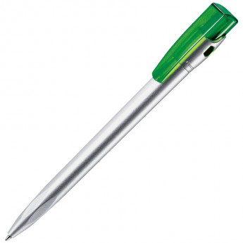 Купить KIKI SAT, ручка шариковая, зеленый/серебристый, пластик
