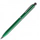 CLICKER TOUCH, ручка шариковая со стилусом для сенсорных экранов, зеленый/хром, металл
