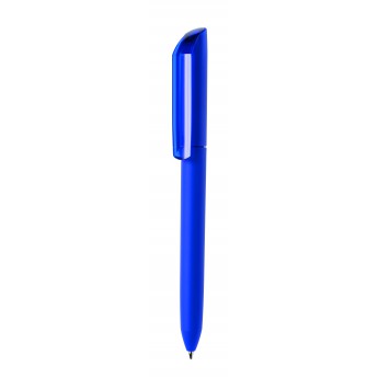 Купить Ручка шариковая FLOW PURE,синий корпус/прозрачный клип, покрытие soft touch, пластик