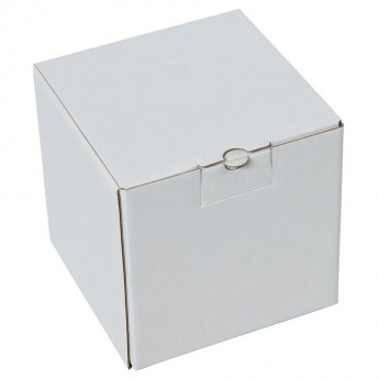 Купить Коробка подарочная для кружки, размер 11*11*11 см., микрогофрокартон белый 