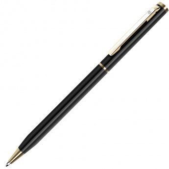 Купить SLIM, ручка шариковая, чёрный/золотистый, металл