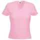 Футболка "Lady-Fit V-Neck T", светло-розовый_S, 95% х/б, 5% эластан, 210 г/м2 