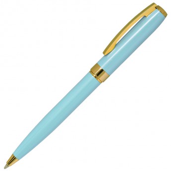 Купить ROYALTY, ручка шариковая, бирюзовый/золотой, металл, лаковое покрытие