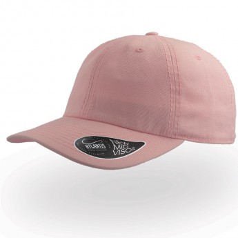 Бейсболка "DAD HAT", розовый, 6 клиньев, 100% хлопок, 280грм2, металлическая застежка, с логотипом 