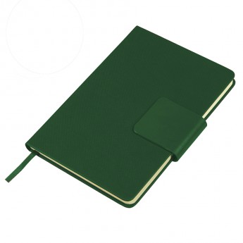 Купить Ежедневник недатированный Stevie, А5,  зеленый, кремовый блок, без обреза