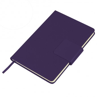Купить Ежедневник недатированный Stevie, А5, фиолетовый, кремовый блок, без обреза