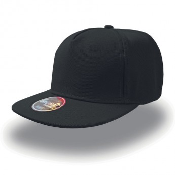  Бейсболка "SNAP FIVE" , черный, 100% акрил, 400г/м2, с логотипом 