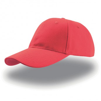 Бейсболка "LIBERTY SIX BUCKLE", 6 клиньев,  застежка c металлической пряжкой; красный; 100% хлопок; , с логотипом 