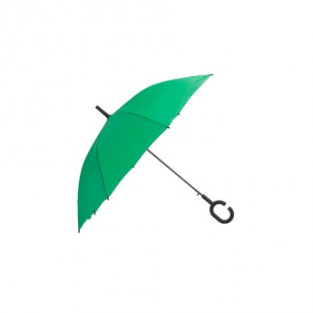 Купить Зонт-трость HALRUM,  полуавтомат, зеленый, D=105 см, нейлон, пластик
