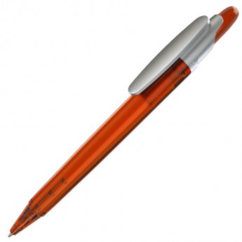 Купить OTTO FROST SAT, ручка шариковая, фростированный оранжевый/серебристый клип, пластик