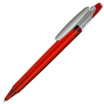 Купить OTTO FROST SAT, ручка шариковая, фростированный красный/серебристый клип, пластик