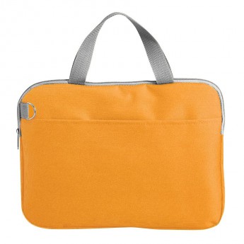 Купить Конференц-сумка "Тодес-2" отделением для ноутбука, оранжевый, 40*30*2,5 см; полиэстер 600D; шелкогр 