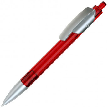 Купить TRIS LX SAT, ручка шариковая, прозрачный красный/серебристый, пластик