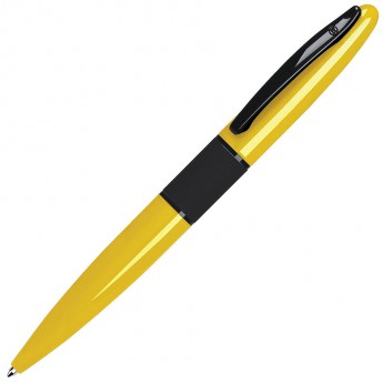 Купить STREETRACER, ручка шариковая, желтый/черный, металл