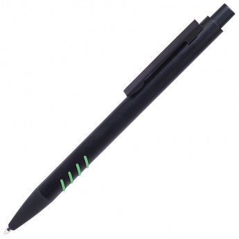 Купить TATTOO, ручка шариковая, черный с зелеными вставками grip, металл