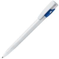 KIKI, ручка шариковая, темно-синий/белый, пластик