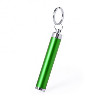 Купить Брелок с фонариком BIMOX, зеленый, L=8,5см, металл