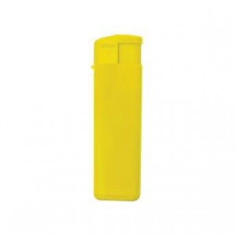 Купить Зажигалка пьезо ISKRA, желтая, 8,24х2,52х1,17 см, пластик/тампопечать