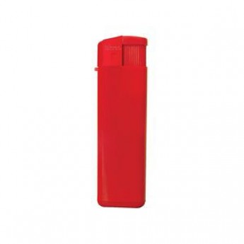 Купить Зажигалка пьезо ISKRA, красная, 8,24х2,52х1,17 см, пластик/тампопечать