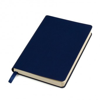 Купить Бизнес-блокнот "URBAN", 130 × 210 мм,  темно-синий,  мягкая обложка,  блок-линейка, тиснение 