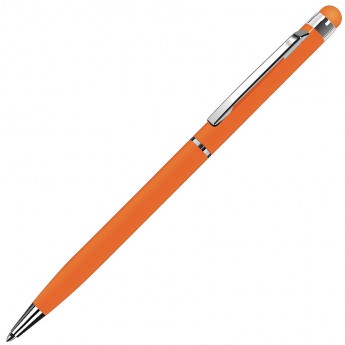 Купить TOUCHWRITER, ручка шариковая со стилусом для сенсорных экранов, оранжевый/хром, металл  