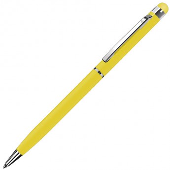 Купить TOUCHWRITER, ручка шариковая со стилусом для сенсорных экранов, желтый/хром, металл  