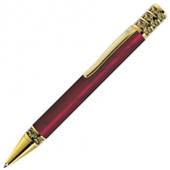 Купить GRAND, ручка шариковая, красный/золотистый, металл