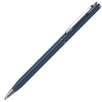 Купить SLIM, ручка шариковая, синий (мокрый асфальт)/хром, металл