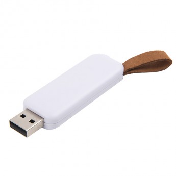 Купить USB flash-карта STRAP (16Гб), белый, 5,6х2,3х0,8см, пластик