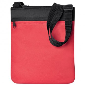 Купить Промо сумка на плечо "Simple"; красный; 23х28 см; полиэстер; шелкография 