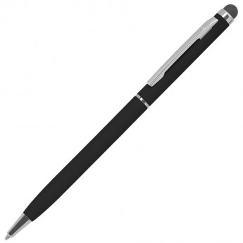 Купить TOUCHWRITER SOFT, ручка шариковая со стилусом для сенсорных экранов, черный/хром, металл/soft-touch