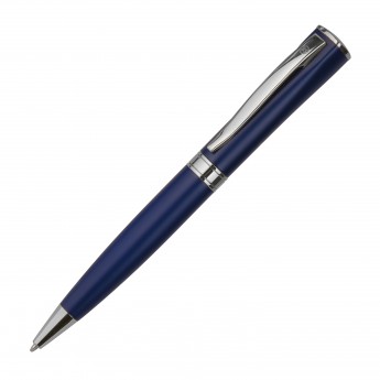 Купить WIZARD CHROME, ручка шариковая, темно-синий/хром, металл