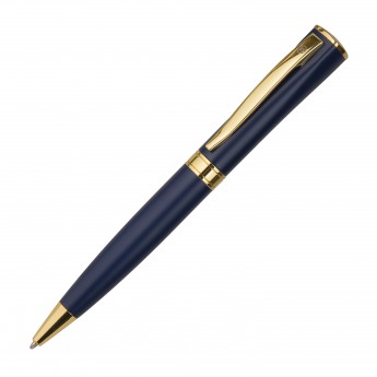 Купить WIZARD GOLD, ручка шариковая, темно-синий/золотистый, металл