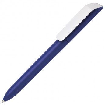 Купить Ручка шариковая FLOW PURE, синий корпус/белый клип, пластик