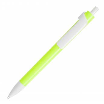 Купить Ручка шариковая FORTE NEON, неоновый желтый/белый, пластик