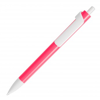 Купить Ручка шариковая FORTE NEON, неоновый розовый/белый, пластик