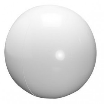 Купить Мяч пляжный надувной; белый; D=40 см (накачан), D=50 см (не накачан), ПВХ
