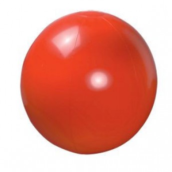 Купить Мяч пляжный надувной; красный; D=40 см (накачан), D=50 см (не накачан), ПВХ