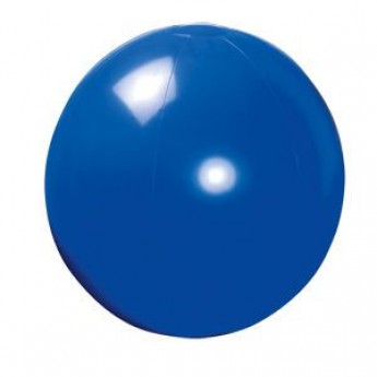 Купить Мяч пляжный надувной; синий; D=40 см (накачан), D=50 см (не накачан), ПВХ
