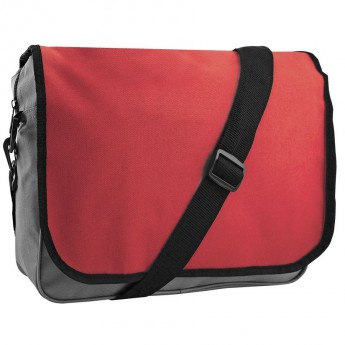 Купить Конференц-сумка "College"; серый с красным; 38х30х9,5 см; полиэстер; шелкография 
