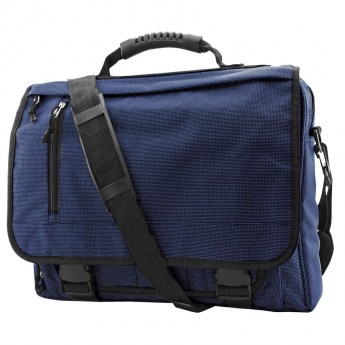 Купить Конференц-сумка с отделением для ноутбука "Portfolio"; синий; 39,5х30х7 см; полиэстер; шелкография 