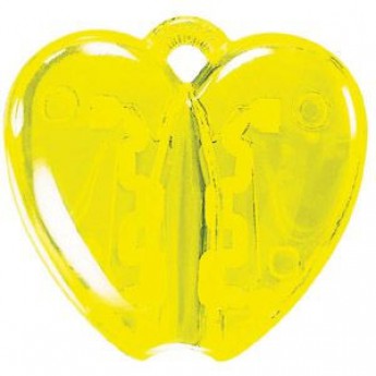 Купить HEART CLACK, держатель для ручки, прозрачный желтый, пластик