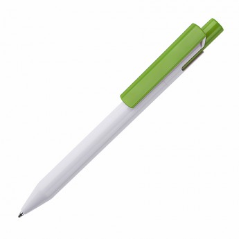 Купить Ручка шариковая Zen, белый/лаймовый, пластик