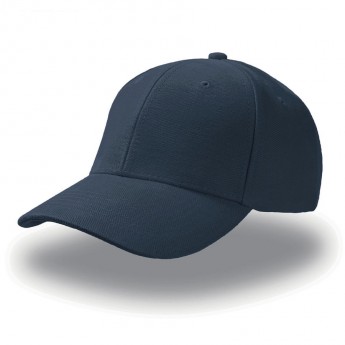 Бейсболка "PILOT", 6 клиньев,  застежка c металической пряжкой;  темно синий; 100% хлопок, твил; пло, с логотипом 